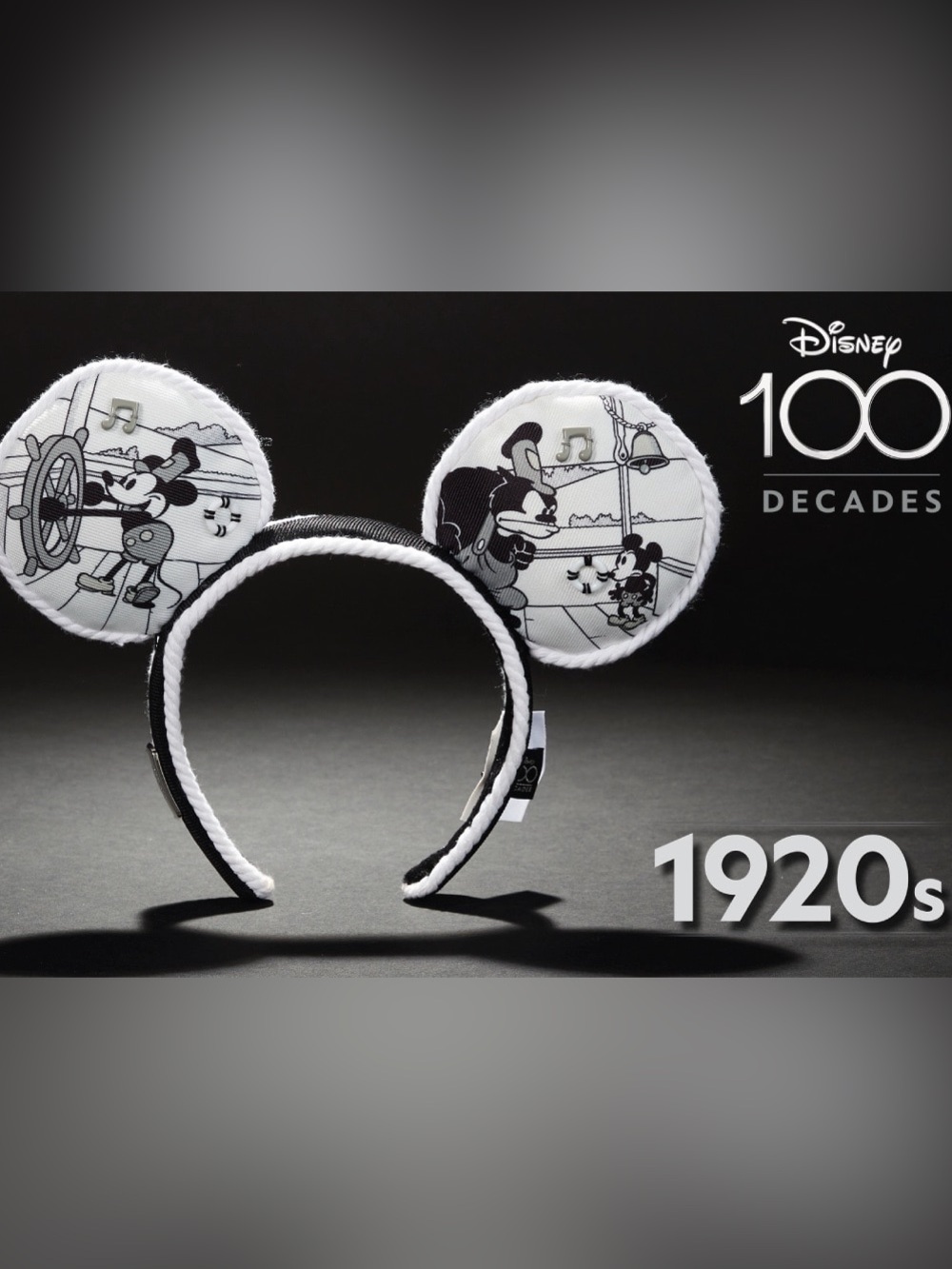 Disney100 Decades Collection 1920’s Steamboat Willie Ear Headband
